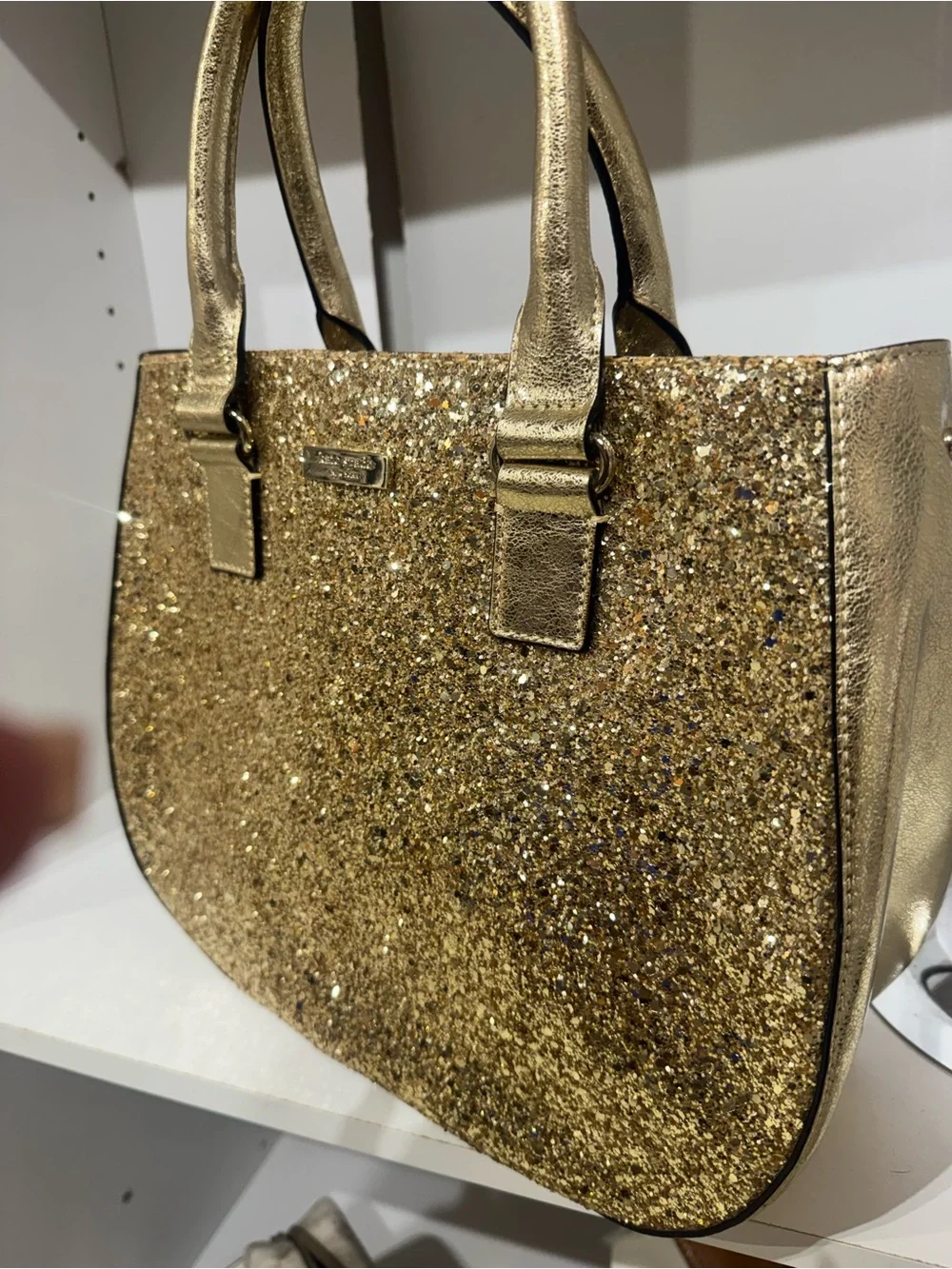 kate spade gold logo front
